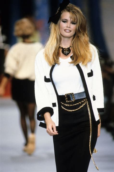 claudia schiffer chanel 1992|chanel 1992 runway.